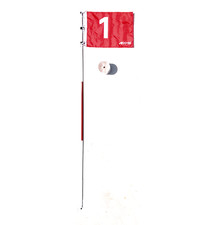 A99Golf Practice Golf Hole Pole Cup Flag 1 Stick Putting Green Flagstick - 1set
