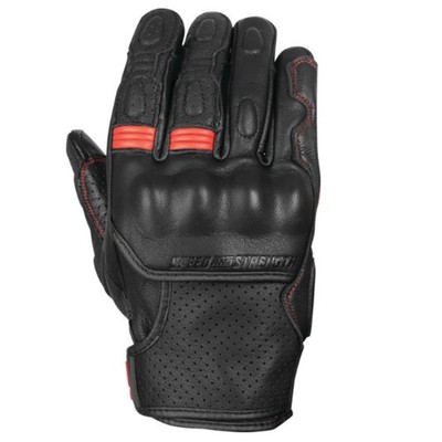 Speed And Strength Men's Twist Of Fate Leather Glove Black/Red, Medium 892321
