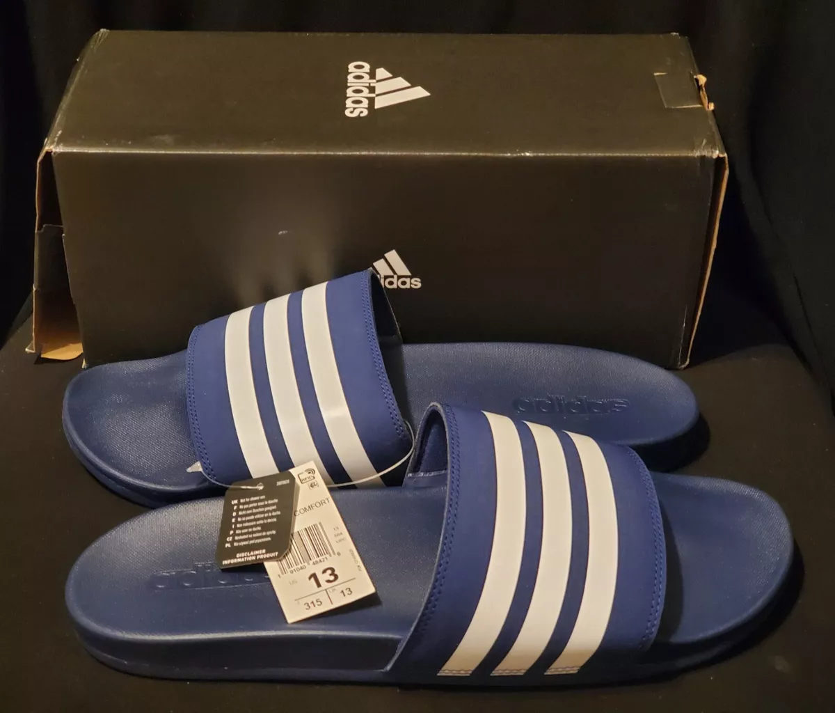 Adidas slides store size 1