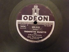 Emile Prud'Homme Trompete Musette Schallplatte 78 Touren