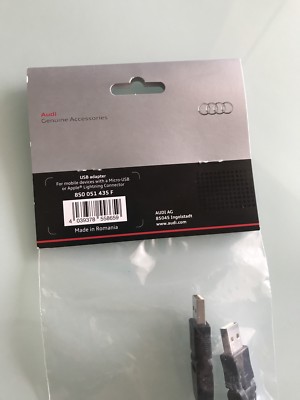 Audi Genuine USB Lightning Cable OEM 850051435c 33835 27/17 for 