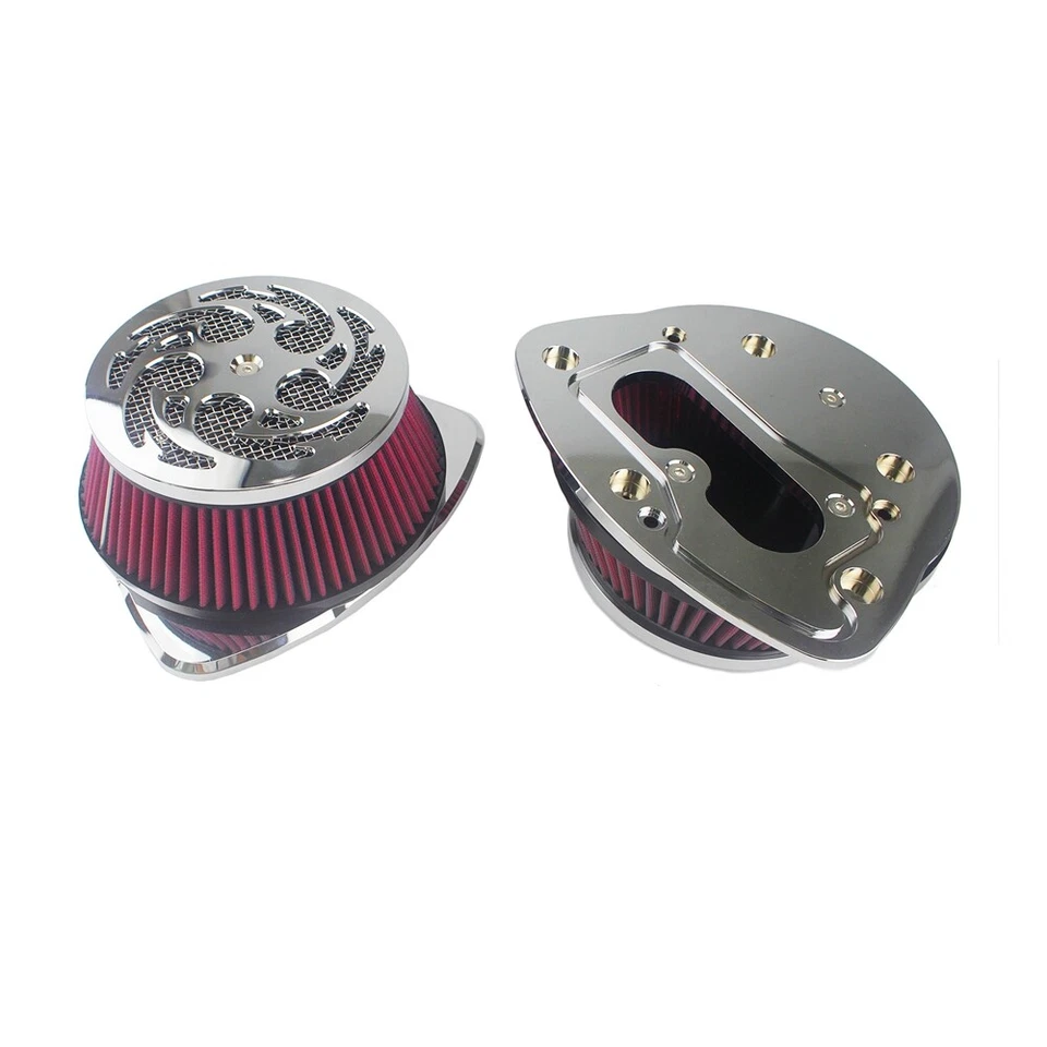 For Suzuki Boulevard M109R Boss VLR1800 Dual Big Sucker Air Intake Filter Kit - Image 4 of 4