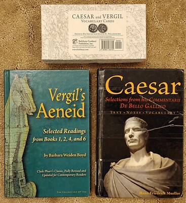 Memoria Academy AP Latin Course Caesar Vergil Aeneid Vocab Card Hardcover