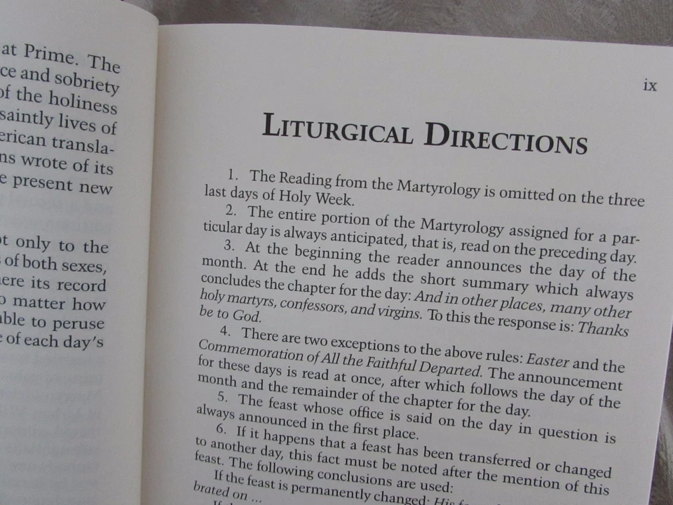 The Roman Martyrology 3rd Turin Edition by Rev Raphael Collins Hardback - Image 4 of 4