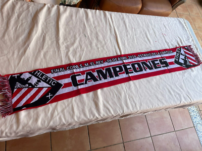 Scarf Of Football Final Copa Del Rey Athletic De Bilbao And F.C. Barcelona
