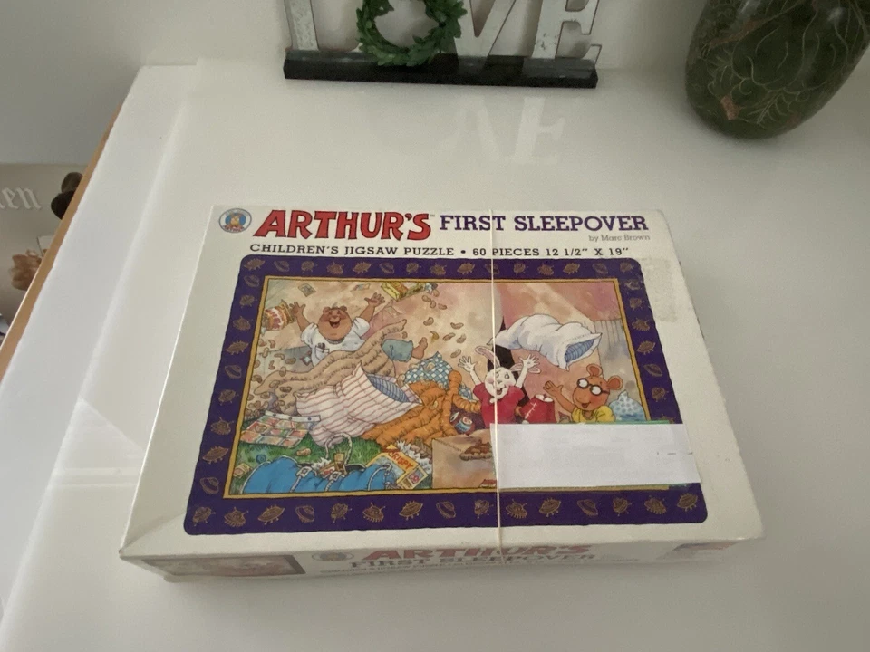 96' Arthur's First Sleepover Children's 60 Piece Jigsaw Puzzle by Marc Brown Vtg - Image 3 of 4