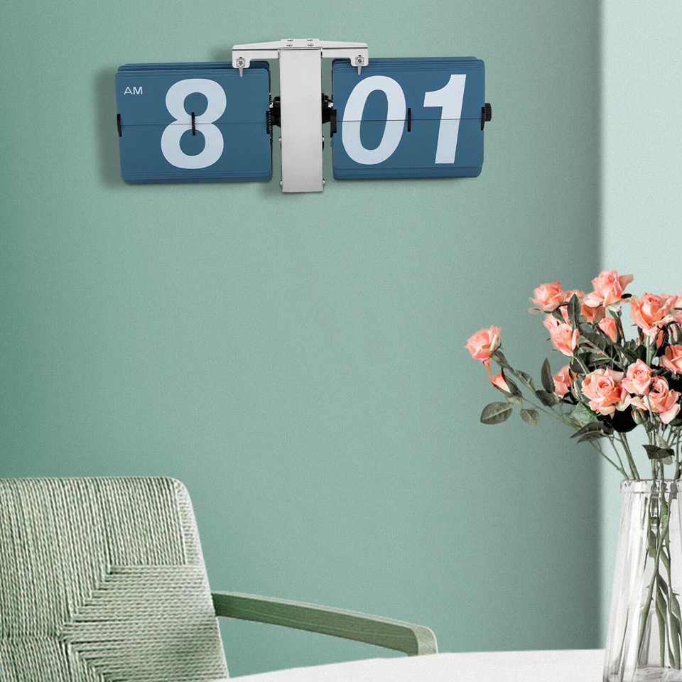 Flipping Out Wall/Tabletop Flip Clock Retro Vintage Style Table Watch Quartz HOT - Image 3 of 4