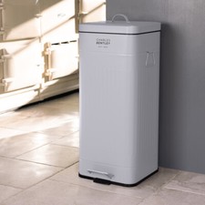 Image of Charles Bentley 30L Square Retro Kitchen Pedal Bin