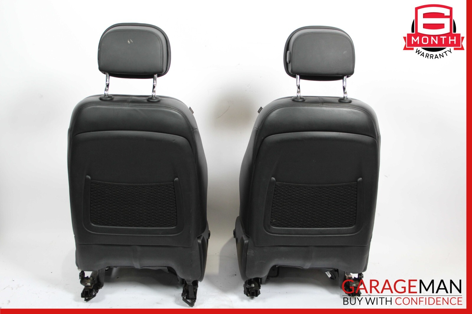 14-17 Maserati Ghibli M157 Front Complete Seat Cushion Cover Assy Set Black OEM