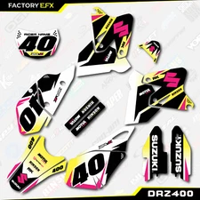 Yellow Pink Shift 2 Racing Graphics Kit fit Suzuki Drz400 Drz 400 Drz400sm 400sm