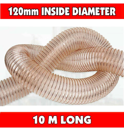 Flexible Exhaust Pipe Vent Hose Dust Collection Ducting Ventilation CNC 120mm PU - Picture 19 of 19