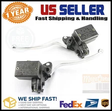 Hydraulic Brake & Clutch Master Cylinder for Honda Yamaha Suzuki Kawasaki  Black