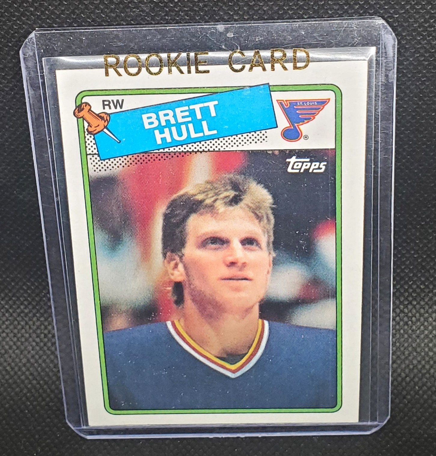 Topps 1988-89 Brett Hull Rookie Card #66 St. Louis Blues Base Set NHL