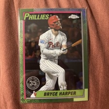 2025 Topps Chrome Logofractor Edition - 1990 Topps Bryce Harper #90CB-12