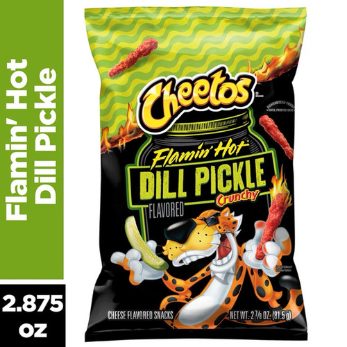 Cheetos Flamin' Hot Dill Pickle 2-7/8 oz (Small Bag) *NEW*