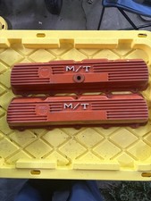 Mt 3285425 Rare Olds Oldsmoblie 330-455 Cast Aluminum Finned Valve Covers
