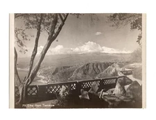 WWII WW2 Original Photo 'Mt. Etna from Taormina' 1940s (Please READ)