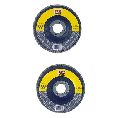 Easy Work Schleif-Mopteller, 115 mm, grauschwarz (2er Pack)