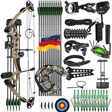 Bogenschießen Compound Bogen Set 30-55lbs Einstellbare 310fps Jagd Sportbogen RH