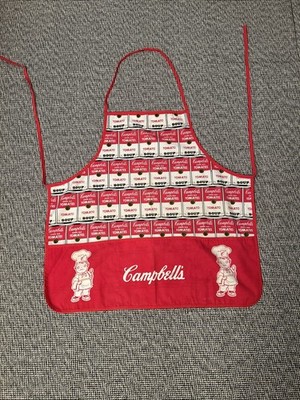 Vintage Pop Art Apron Andy Warhol Campbell Tomato Soup Made In Canada