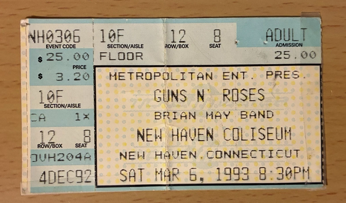 Guns N Roses Tickets In other Guns N' Roses Memorabilia for sale