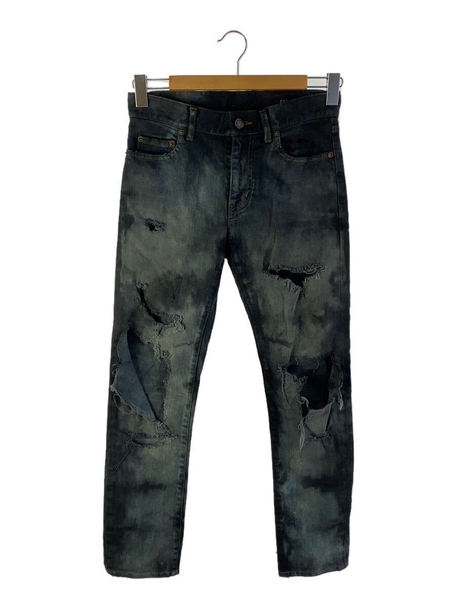 SAINT LAURENT Pantalone Dritto L Danneggiato 27 Denim GRIGIO 391659