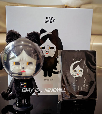 Crybaby Space Cat Black Ver. Limited Edition Model Tidal Current Toy In Stock