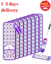 8 Pack Reusable Microfiber Mop Pads for Swiffer PowerMop, Power Mop Refill Pads