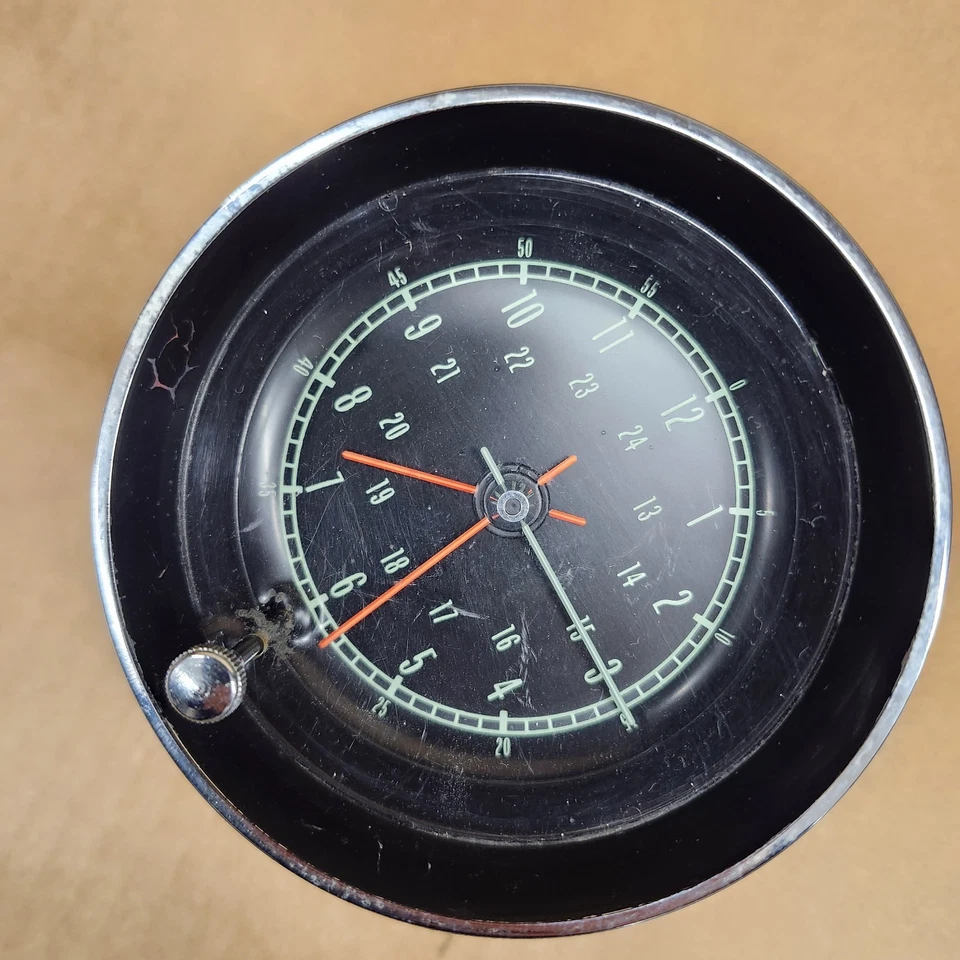 C2 Corvette 1967 calibre reloj conjunto Borg tablero bisel perilla 1087 buen fabricante de equipos originales Foto 3 de 4