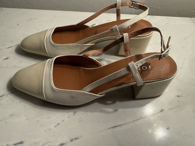 Jonak Paris Size 37 Beige Healed Sandals Made In Portugal