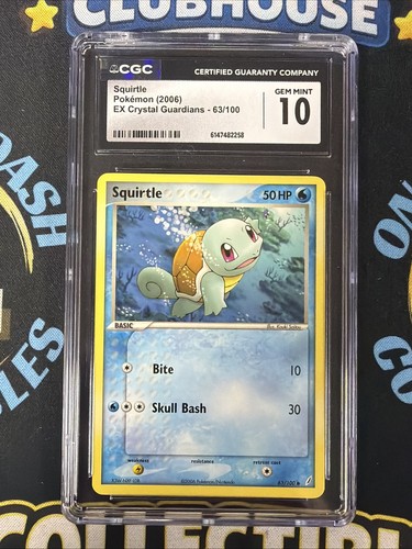 Squirtle graded CGC 10 for sale on eBay