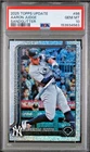 2025 TOPPS UPDATE SANDGLITTER AARON JUDGE #86 PSA 10 - POP 1 - Yankees
