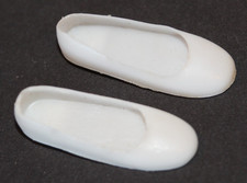 *VINTAGE SKIPPER DOLL WHITE SHOES--JAPAN--EXCELLENT 2-28-7