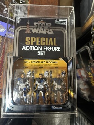 Star  Wars Acrylic Case 3 Pk Special Action Set Fits All Special Action Sets