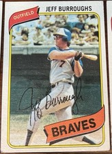 Jeff Burroughs  Atlanta Braves  1980 Topps Collector MLB Baseball Card # 545