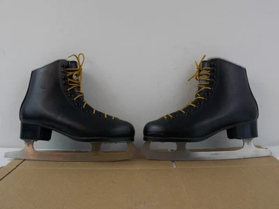 50s 60s Canadian Ringleader Figure Ice Skates Mens Brown Black Size 12 W/ Box 50s 60s Canadian Ringleader Figure Ice Skates Mens Brown  main image 4