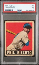 1948 Leaf #11 PHIL RIZZUTO - PSA 3 VG - Scooter Yankees HOF Legend