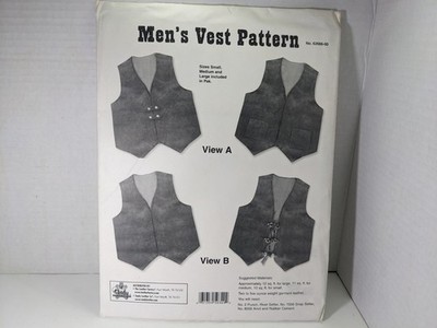 Vintage TANDY LEATHER Co. Men s VEST PATTERN #62666 Sealed UNCUT