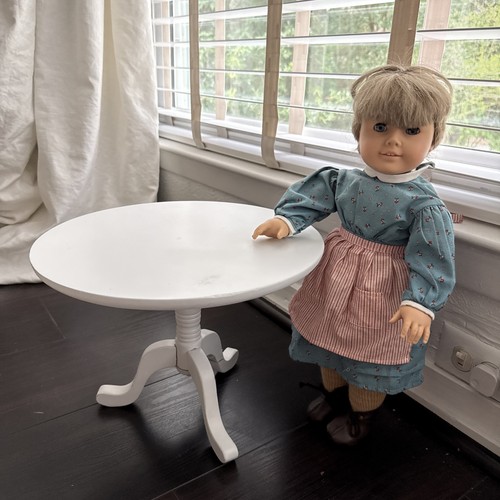 18" Doll White Round Pedestal Table American Girl Our Generation OG Furniture