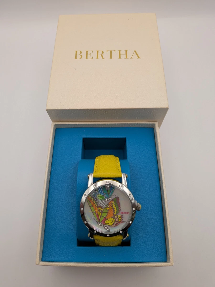 NEW Bertha Daphne Mother of Pearl Leather Strap Women’s Watch in box Women main image 3