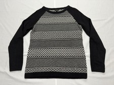 Talbots Lamb  s Wool Blend Women  s Fair Isle Crew Neck Sweater Size Small