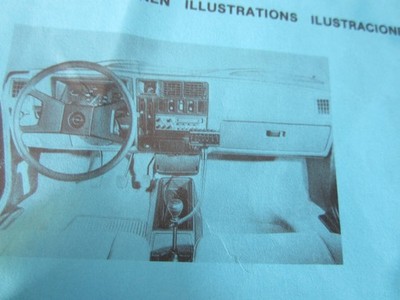 BLAUPUNKT EINBAUANLEITUNG OPEL KADETT D ab 1979 MANUAL OLDTIMER-AUTORADIO rar!!