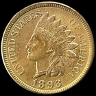 1893 Indian Head Cent UNC BU Details! Penny Antique US 1c