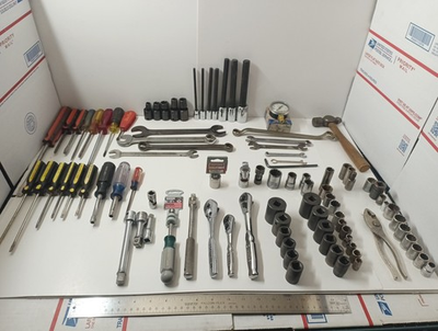 #ad #ad 100% USA Massive Mechanic Tool Lot Snap on Craftsman Proto SK Ratchets 95 PC $274.92