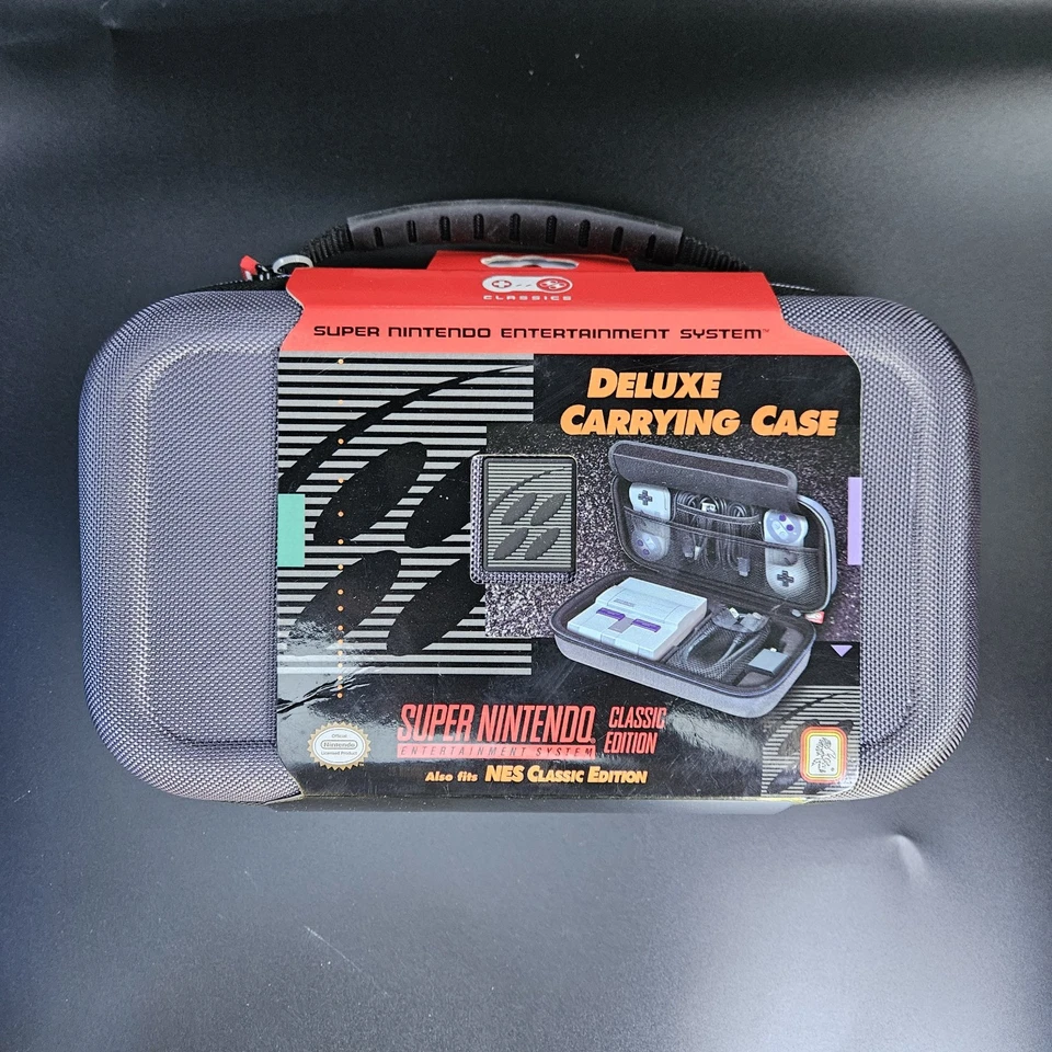 Estuche de Transporte SNES / NES Classic Mini Edition Deluxe para Super Nintendo - Nuevo Foto 2 de 2