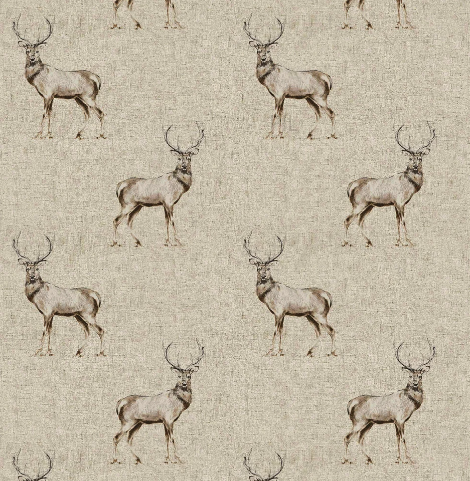 Fryetts Glencoe Stag 100% Cotton Fabric