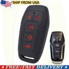 5Button Silicone Car Key Cover Case For Ford ...