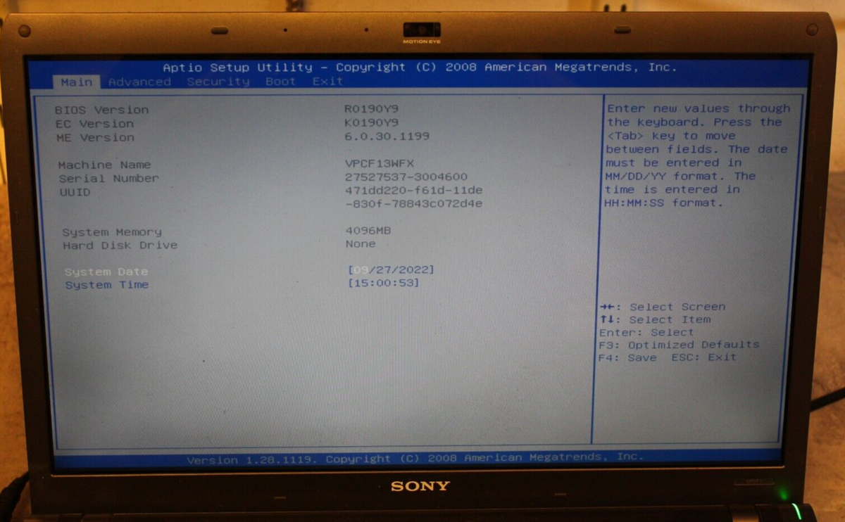 Sony Vaio VPCF1 For Parts Posted Bios No HDD 4Gb Ram i7 Sony Vaio VPCF1 For Parts Posted Bios No HDD 4Gb Ram i7