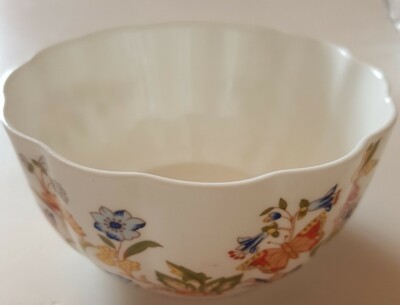 SCHÖNE & SELTENE AYNSLEY COTTAGE GARDEN SORTE FEINES BONE CHINA SCHALE