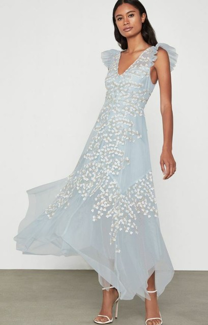 bcbg light blue dress